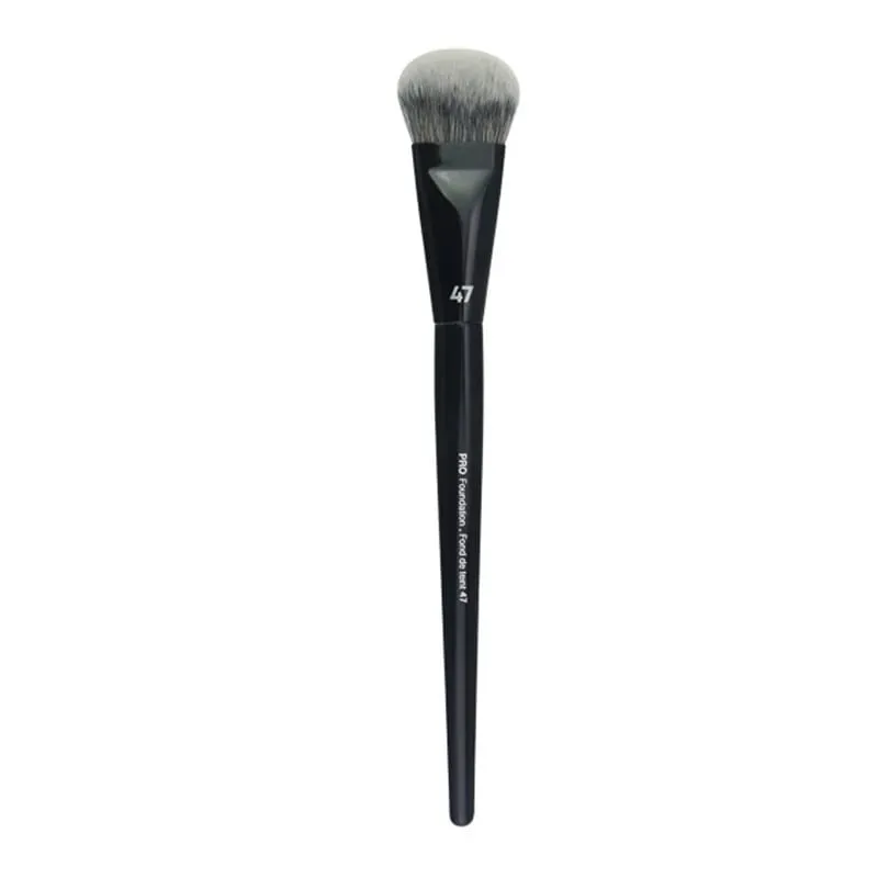 1pc maquiagem chanfrada fundação pó contorno sombra de olho escova ferramenta ultra macio compõem afilado liquidificador destaque sombra de sobrancelha
