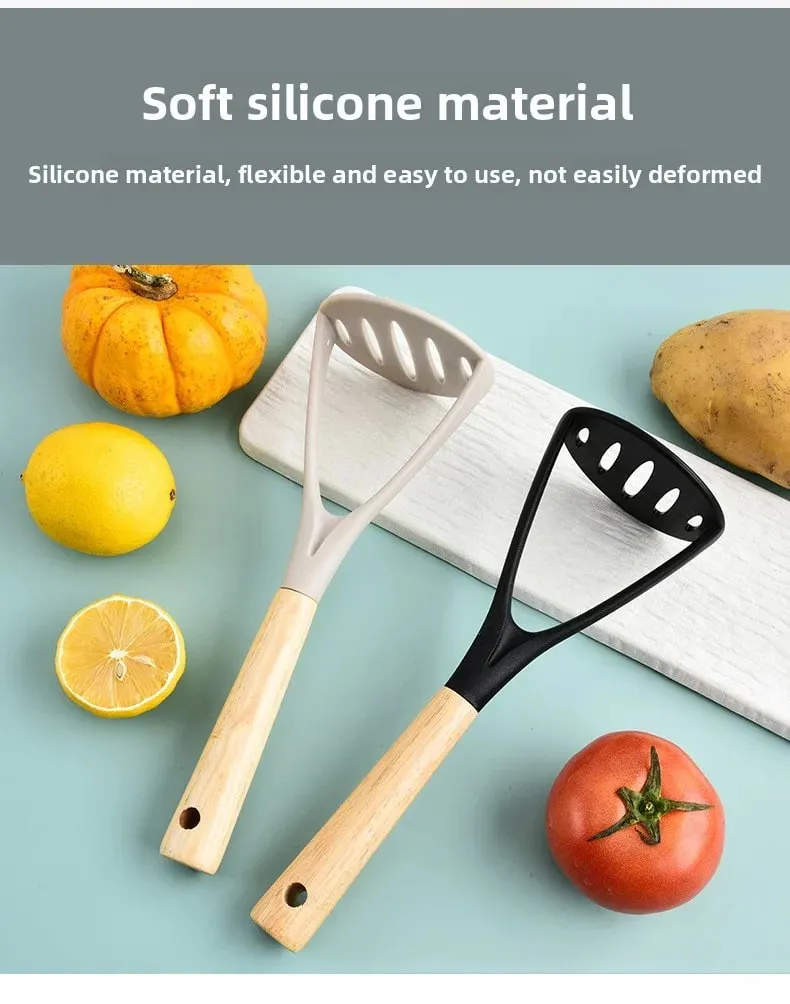 Cross-border kitchen tools Silicone potato press purer Garlic press Potato purer Resistant to high temperatures