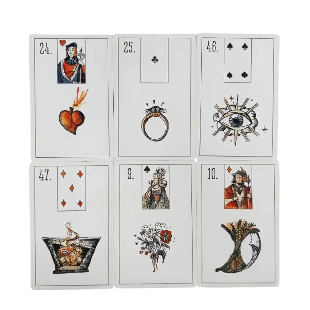 Maybe Lenormand Oracle Cards Deck For Family Party High Quality Fortune Telling Divination Tarot Deck Cards