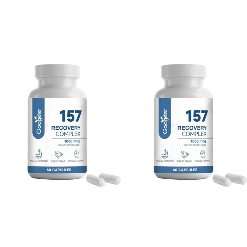 157 粒恢復複合膠囊，含 L-纈氨酸和 L-谷氨酰胺，用於恢復支持肌肉生長氨基混合物 1000 微克 60 粒膠囊