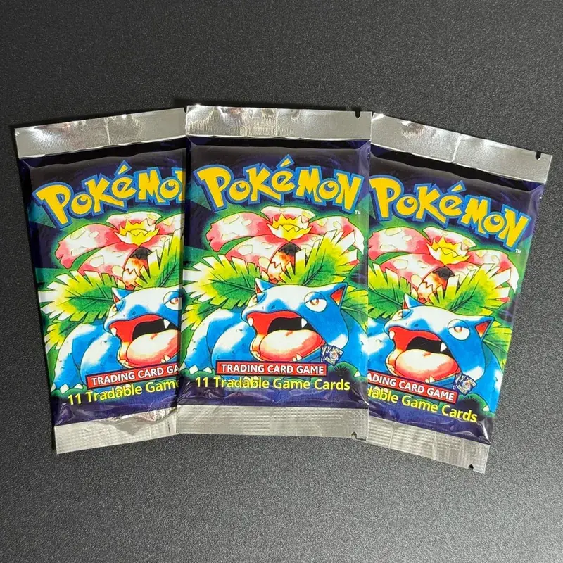 整包 PKM 第 1 版補充包 PTCG 代理卡適用於基礎套裝噴火龍 Blastoise Venusaur TCG 卡 11 件/包玩具