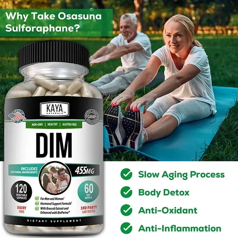 DIM Capsules - DIM Supplement for Men and Women | Herbal Supplement for Hormone Balance Menopause and Prostate