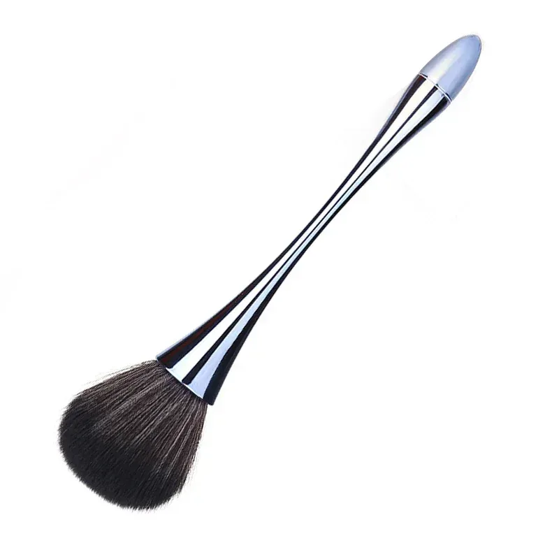 Pincéis de maquiagem profissional, pó de ouro rosado, blush, cabelo macio, limpador de pó grande para unhas, ferramenta de beleza cosmética para manicure