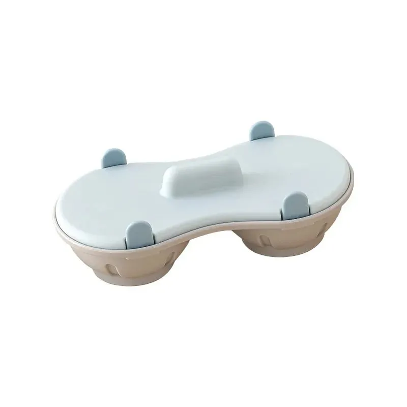 Escalfador de ovos de micro-ondas eficiente, escalfador de ovos duplo, cozinhar ovos escalfados com cesta de drenagem removível, calor para cozinha