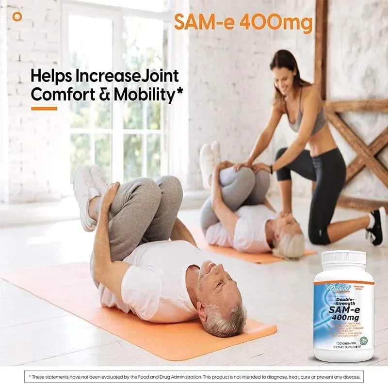 Sam-E 400 毫克關節補充品 - 支持關節健康 大腦功能 改善情緒 提高能量水平 緩解壓力