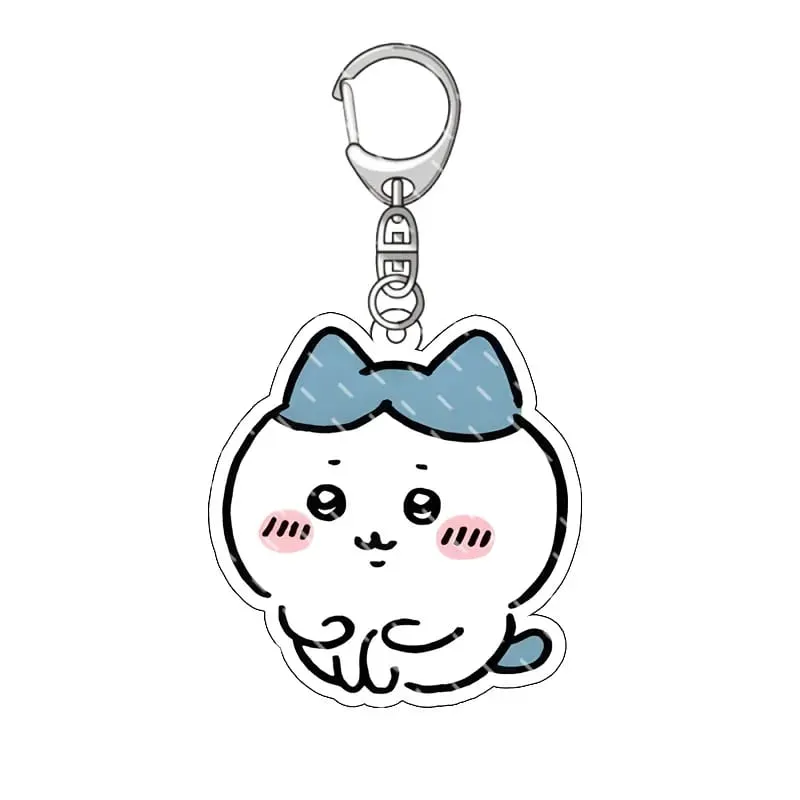 Yiji 펜던트 애니메이션 만화 아크릴 주변 장치 키 체인 Hachiware 우사기 귀여운 펜던트 가방 장식 장식 매달려 — image 8