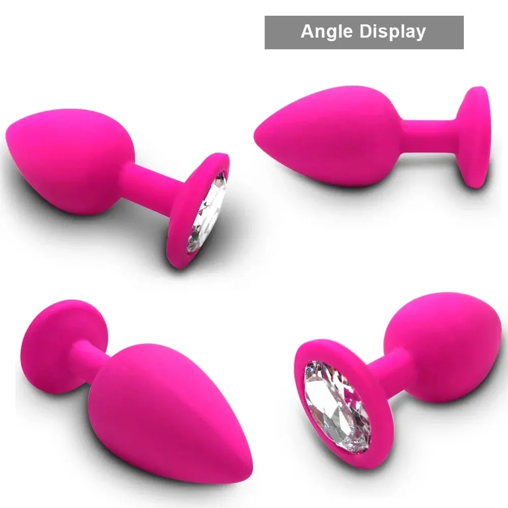 S/m/l plug anal vibrador de bunda feminino/homem silicone macio em forma redonda bala erótica anal plug bala gay brinquedos sexuais para adultos — image 5