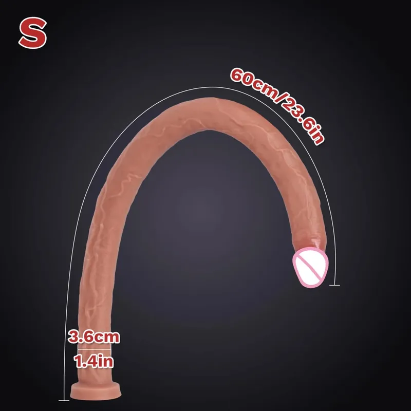 Vibrador realista extra longo, estimulação do ponto g, toque profundo, pênis, vagina, anal, pau, brinquedos sexuais adultos para mulheres, homens, plugue anal