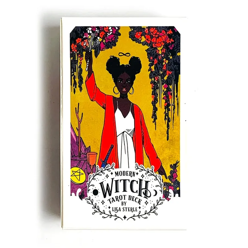 Cartas de tarô de bruxa modernas, um oráculo de 78 baralhos, adivinhação em inglês, jogos de jogo, perfeito para iniciantes, mulheres, meninas, uso pessoal