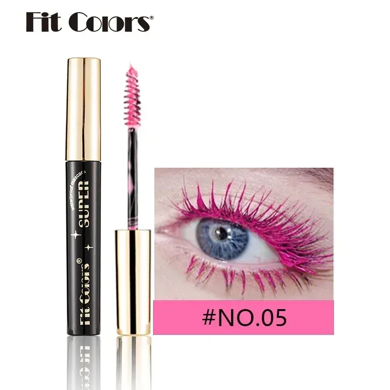 Rímel colorido maquiagem 4d sedoso natural cílios longos rímel à prova dwaterproof água extensão de longa duração grosso curling rímel