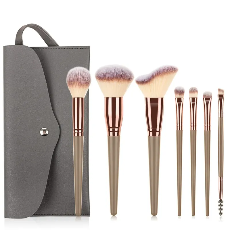 15 pçs pincéis de maquiagem conjunto com saco de armazenamento cerdas macias rosto olho escova kit para fundação blush sombra sobrancelha ferramentas cosméticas