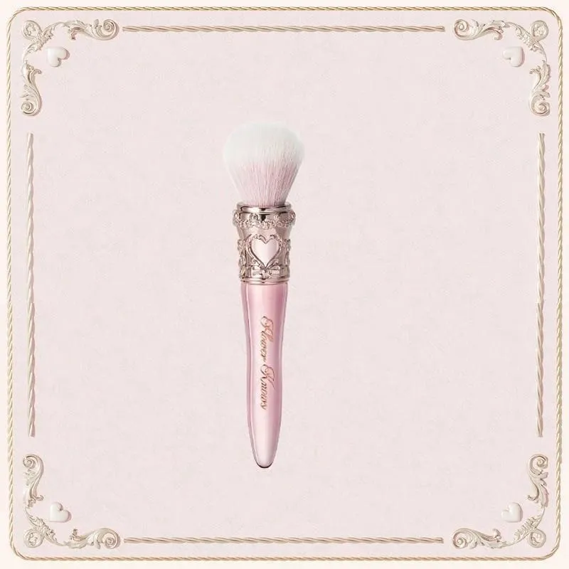 Flower Knows 9th Anniversary 4 Pcs Makeup Set Desktop Vanity Mirror Paddle Brush Air Cushion Comb Brush Holder Blush Brush