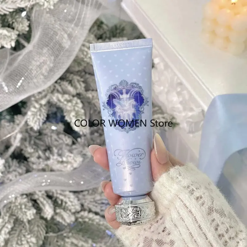 Flower Knows 2025 Christmas-themed handheld mirror heart-shaped bag charm and fragrance hand cream set