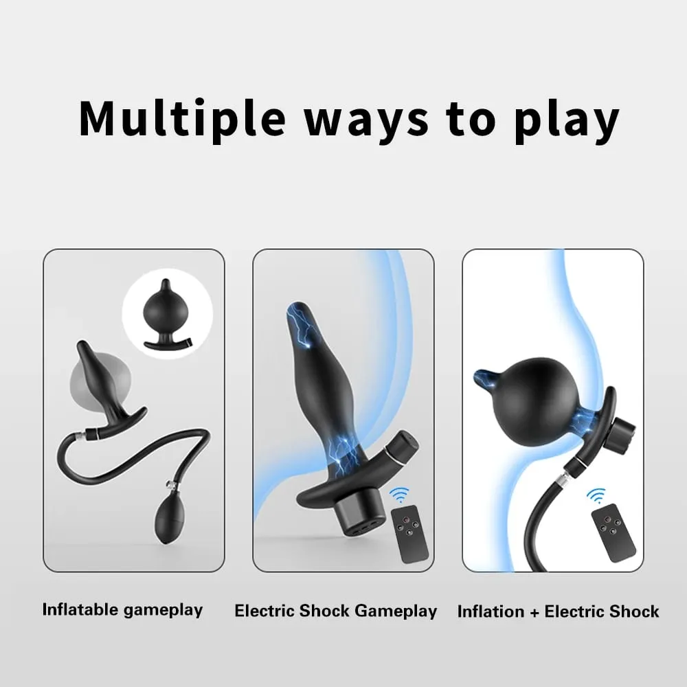 10-frequência vibração próstata grânulo inflação enorme anal plug orgasmo elétrico masturbação massageador sexo produto butt plug sextoy — image 4