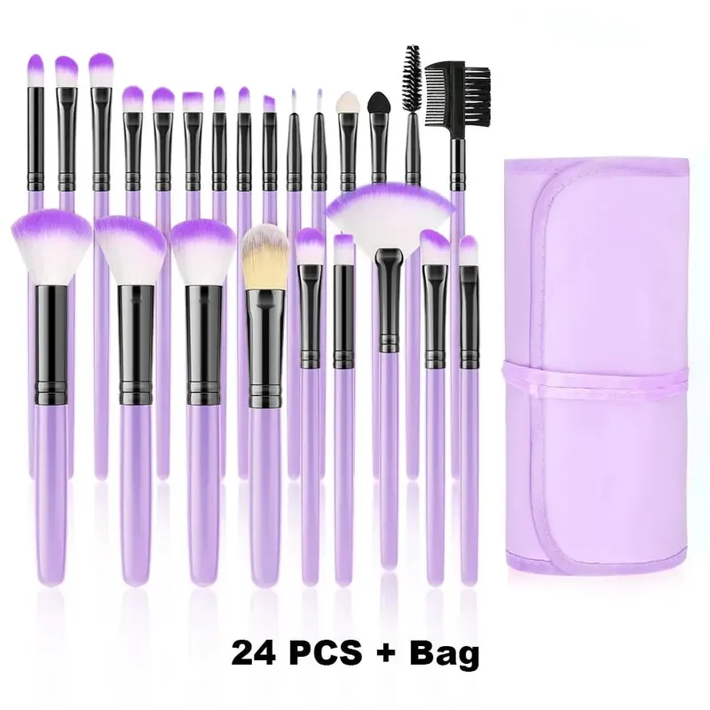 Conjunto de pincéis de maquiagem, 10/32 peças, pó macio, base, contorno, blush, corretivo, sombra, iluminador, ferramenta de beleza