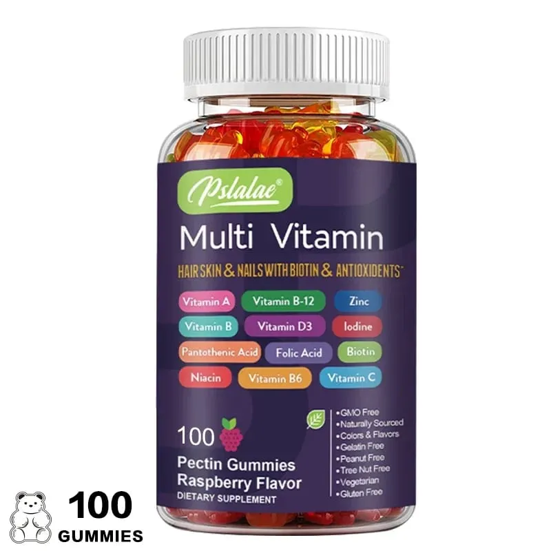 Multivitamin Gummies - Enhances Energy Levels Immune Support Antioxidant - with Vitamins and Minerals