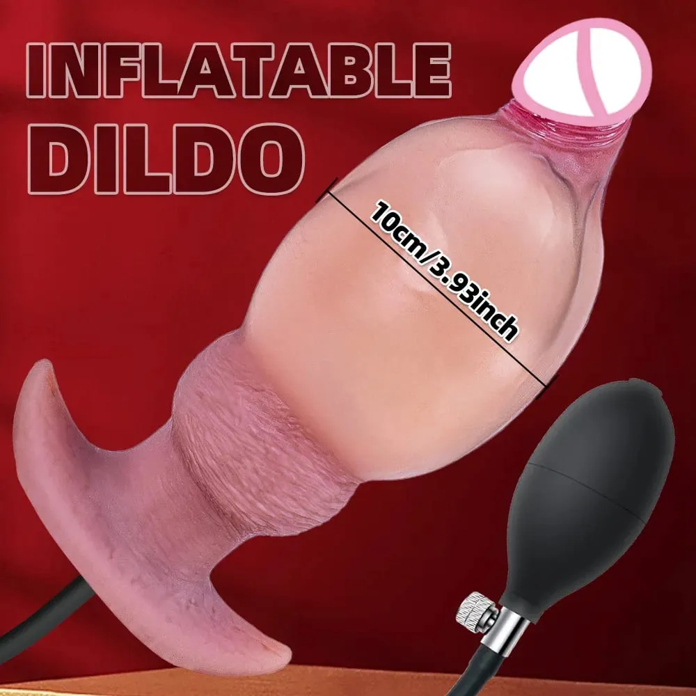 Plugue anal inflável, plugue anal inflável, plug anal monstro, nó, treinador anal, brinquedos sexuais adultos para homens, mulheres gays, brinquedo sexual