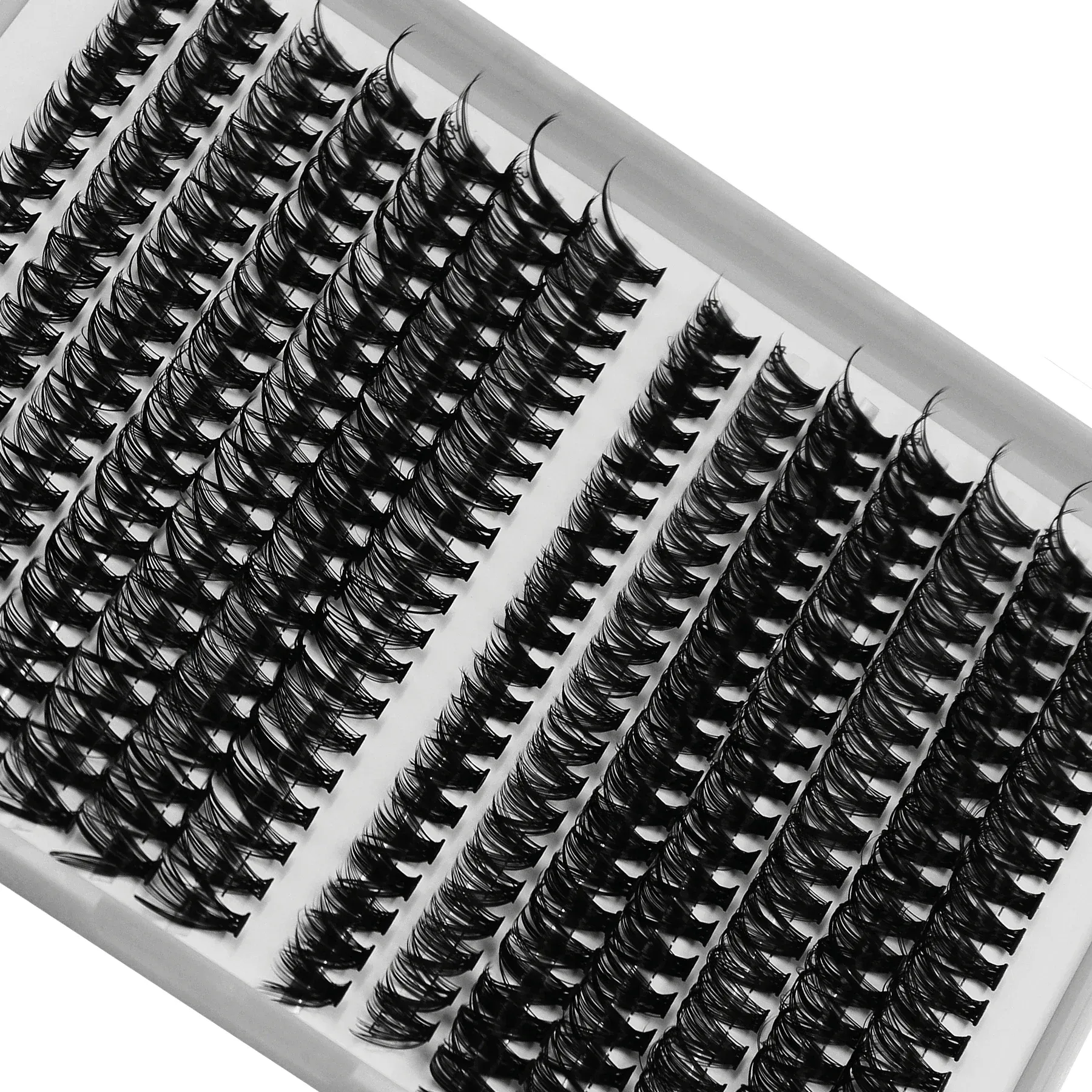 280 pçs 30d 40d cílios individuais cluster fino reutilizáveis ​​cílios postiços diy extensão de chicote 9-15mm comprimento da mistura para maquiagem dos olhos