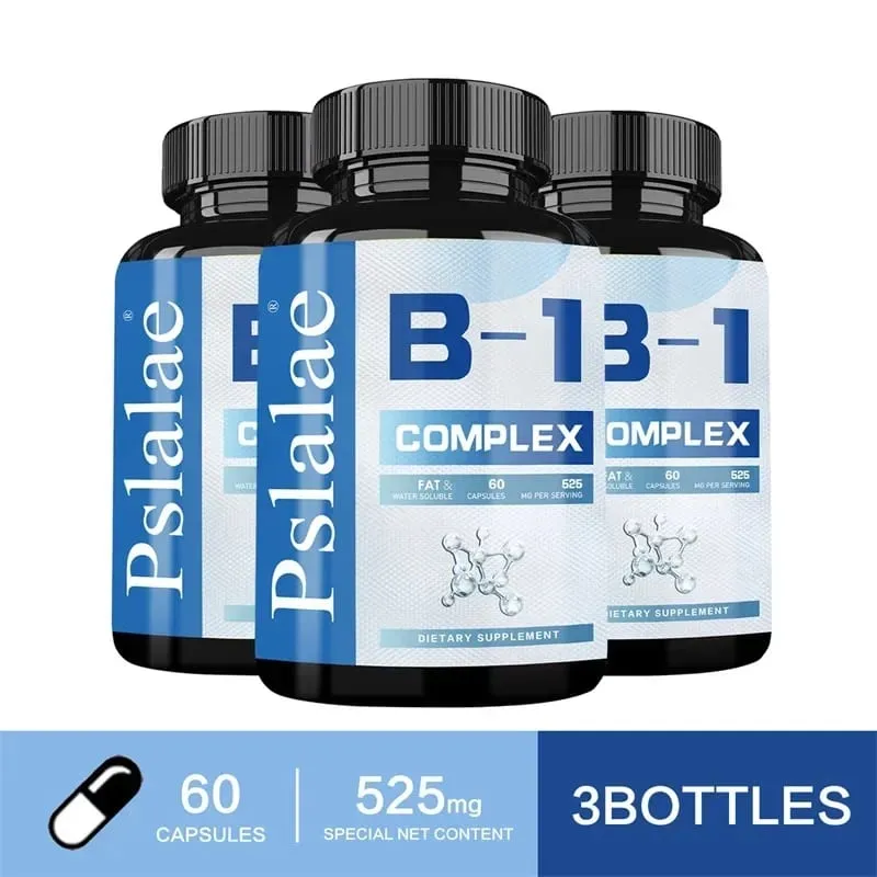 Complexo de Vitamina B1 - Fadiga Digestão Estresse Humor Fórmula Aumenta Energia e Metabolismo