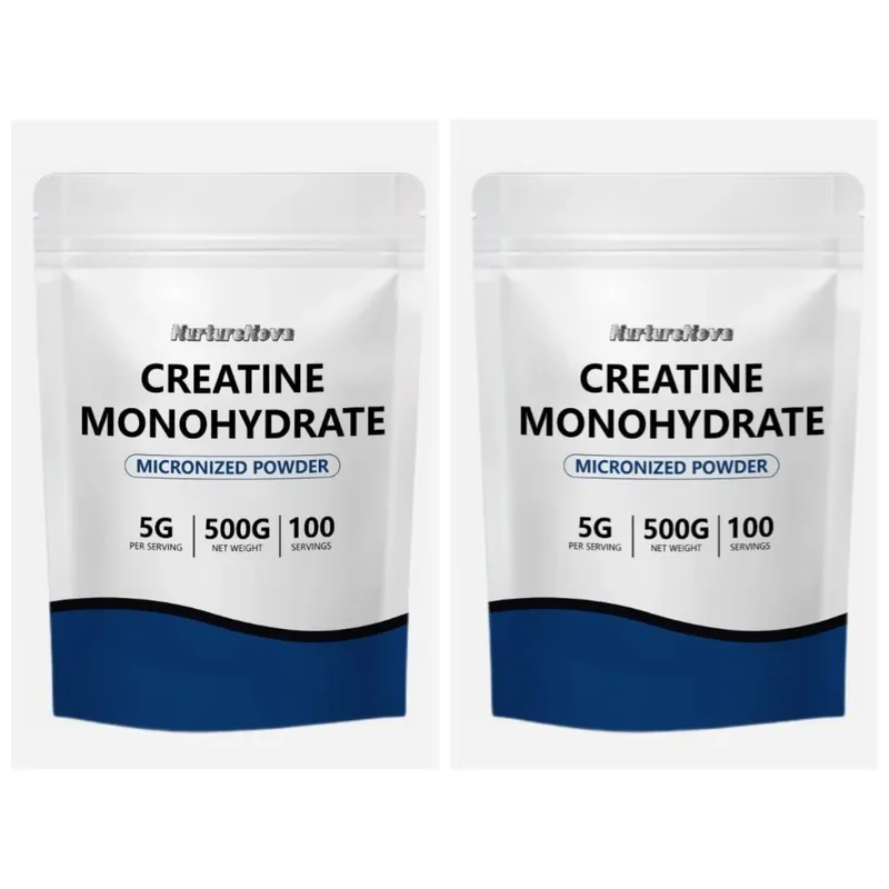Creatina monohidratada em pó micronizada 500g 100 porções 5g colher suplemento de nutrição esportiva para homens e mulheres