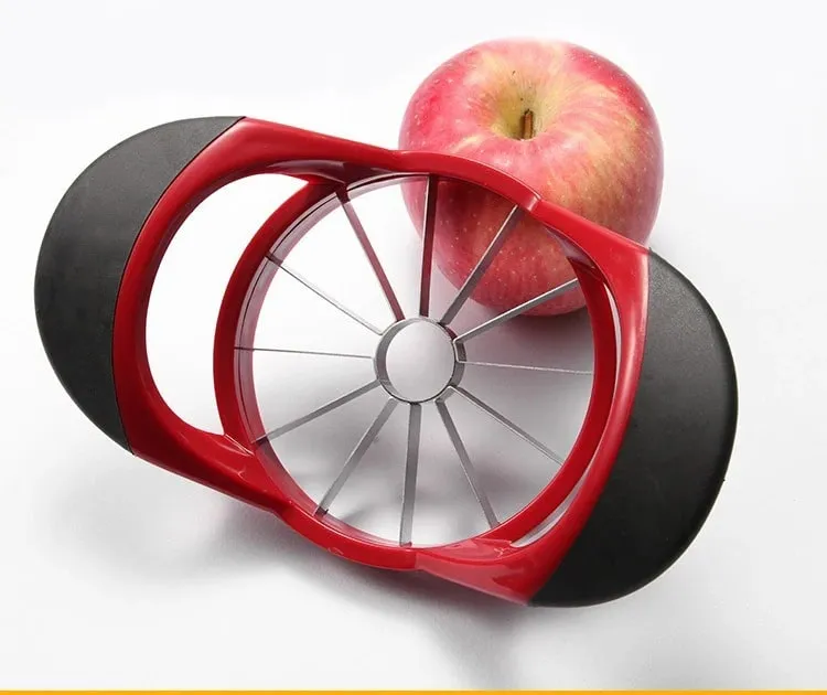 Cortador de maçã e cortador de maçã em aço inoxidável, super afiado, descascador, apontador de maçã, ferramenta multifuncional, cortador de frutas sggj007