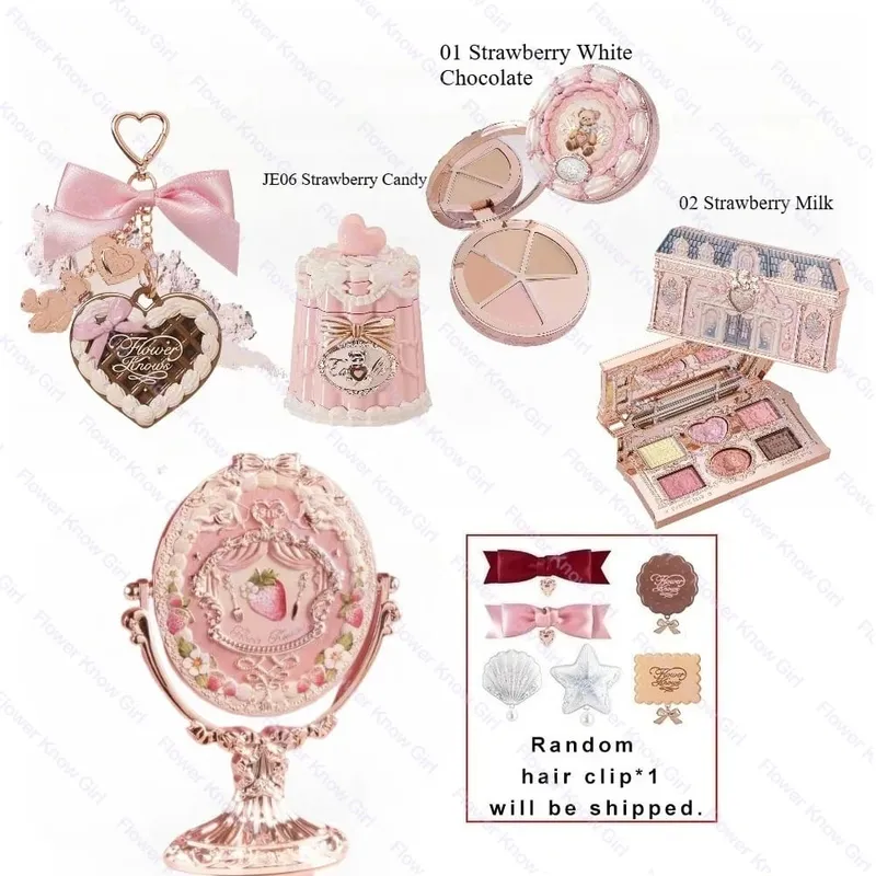 FlowerKnows ALL IN ONE Makeup Set Full Professional Face Palette Blush Desktop Mirror Eyeshadow Contour Lip Cream — image 2