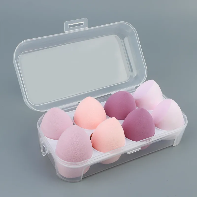 4/8 pçs cosméticos puff maquiagem esponja liquidificador beleza ovo macio fundação esponjas pó puff feminino compõem acessórios ferramentas de beleza
