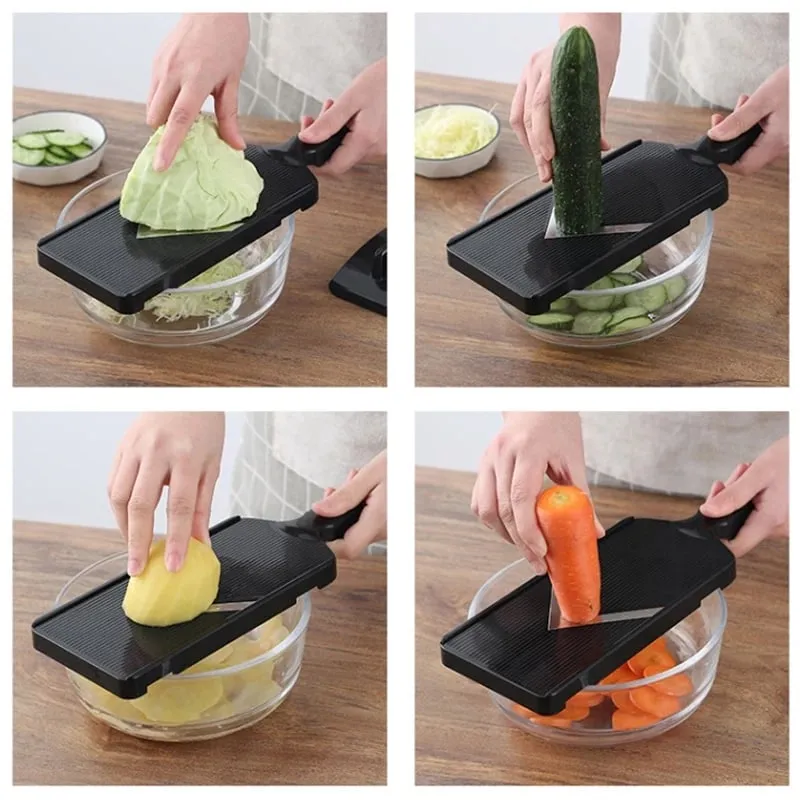 Triturador de repolho manual multifuncional, fatiador de vegetais, ralador para saladas, batata, pepino, repolho roxo, aparelho de cozinha