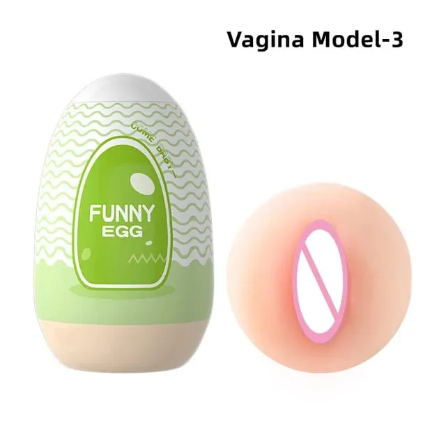 Copos masturbador ovo portátil estimulador pênis massageador de borracha macia adulto brinquedos sexuais para homens realista vagina bolso buceta