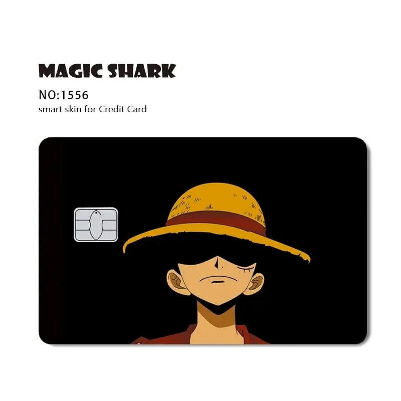 Hot Sale Maigc Shark Anime Chopper Luffy Nami Waterproof Front Side Sticker Film Skin for Credit Debit Card