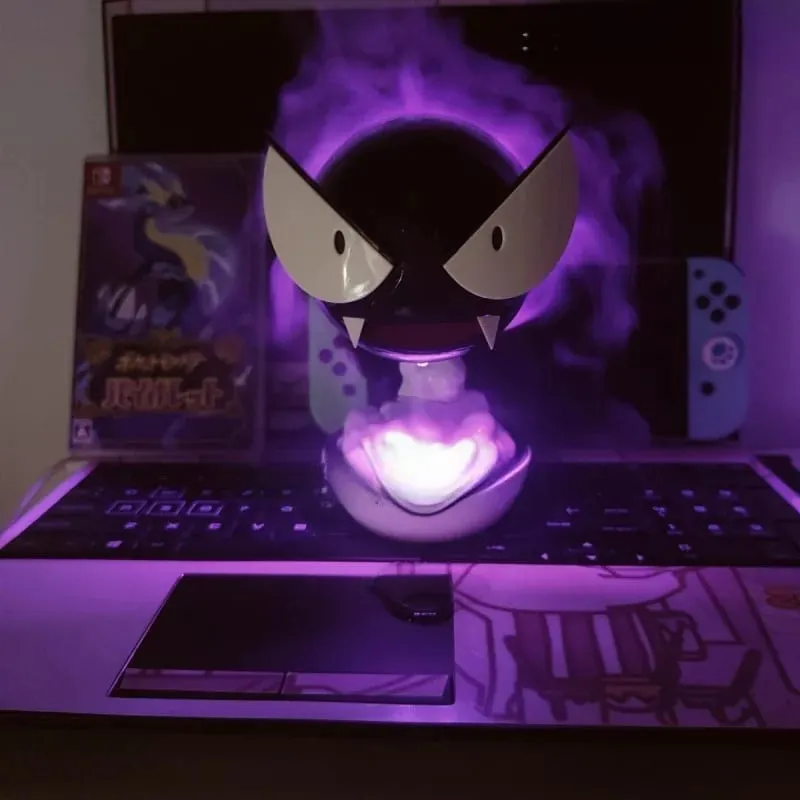 Anime PokéMon Gengar Spray Humidifier Nightlight Air Purifier Ambient Desktop Ornament Room Decoration Creative Periphery Gift