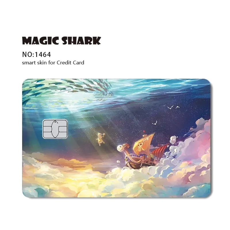 Hot Sale Maigc Shark Anime Chopper Luffy Nami Waterproof Front Side Sticker Film Skin for Credit Debit Card