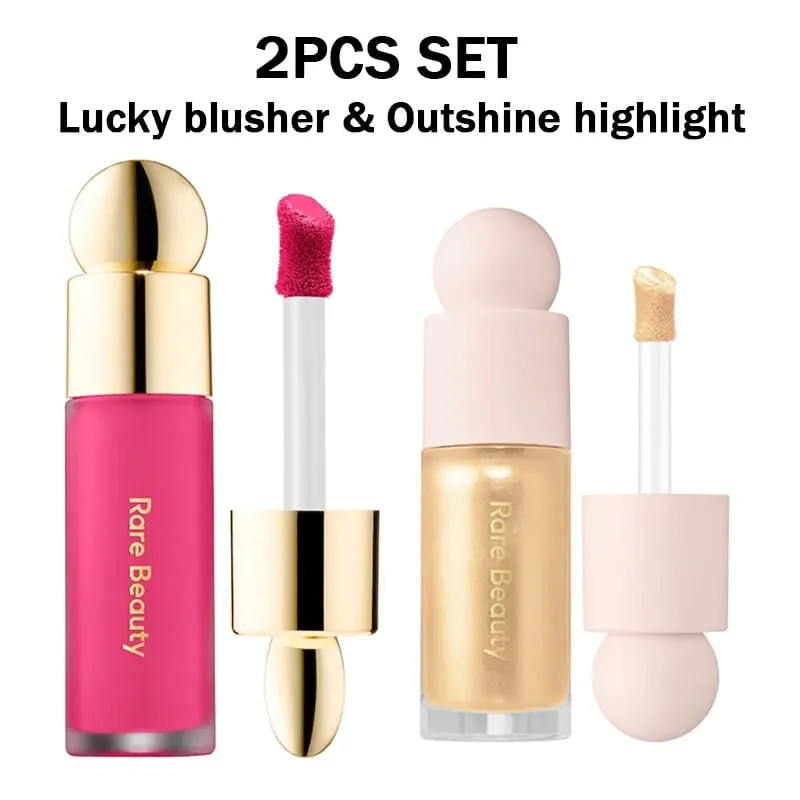 Blush líquido com pitada macia de beleza rara, sedoso e desliza suavemente, maquiagem rechonchuda de longa duração, esperança, amor, virtude, feliz, maravilha, vale a pena — image 25