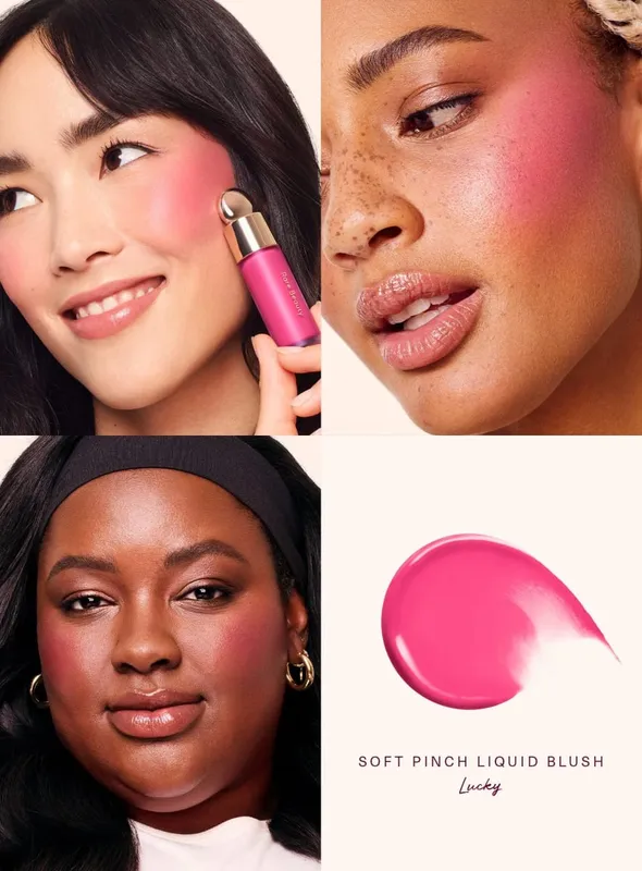 Rare Beauty Creme Derretido Blush Maquiagem Fosco Textura Perolada Glitter Blush Marcador Brilhante Nutrir Hidratar Brilho Labial