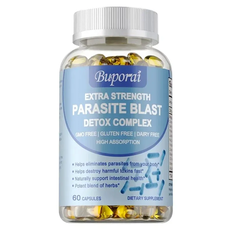 Complexo Parasite Blast Detox - Apoia a saúde intestinal Elimina parasitas Promove o metabolismo e aumenta a imunidade