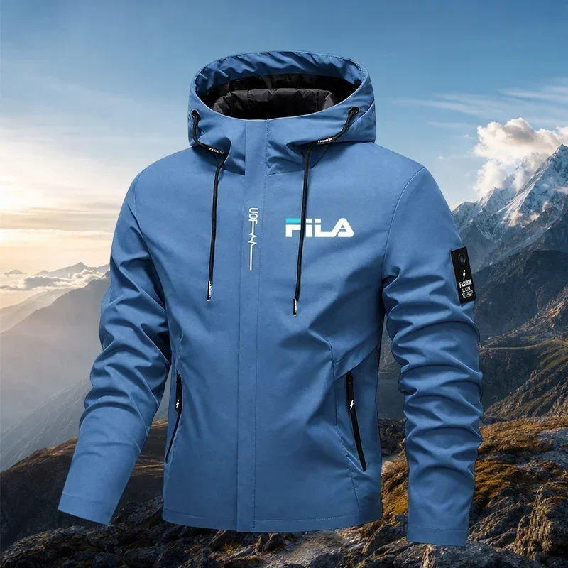2026 Spring Autumn Men Women Black Hooded Windbreaker Lightweight Outdoor Jacket Windproof Coat Unisex Zipper Fashion Jackets