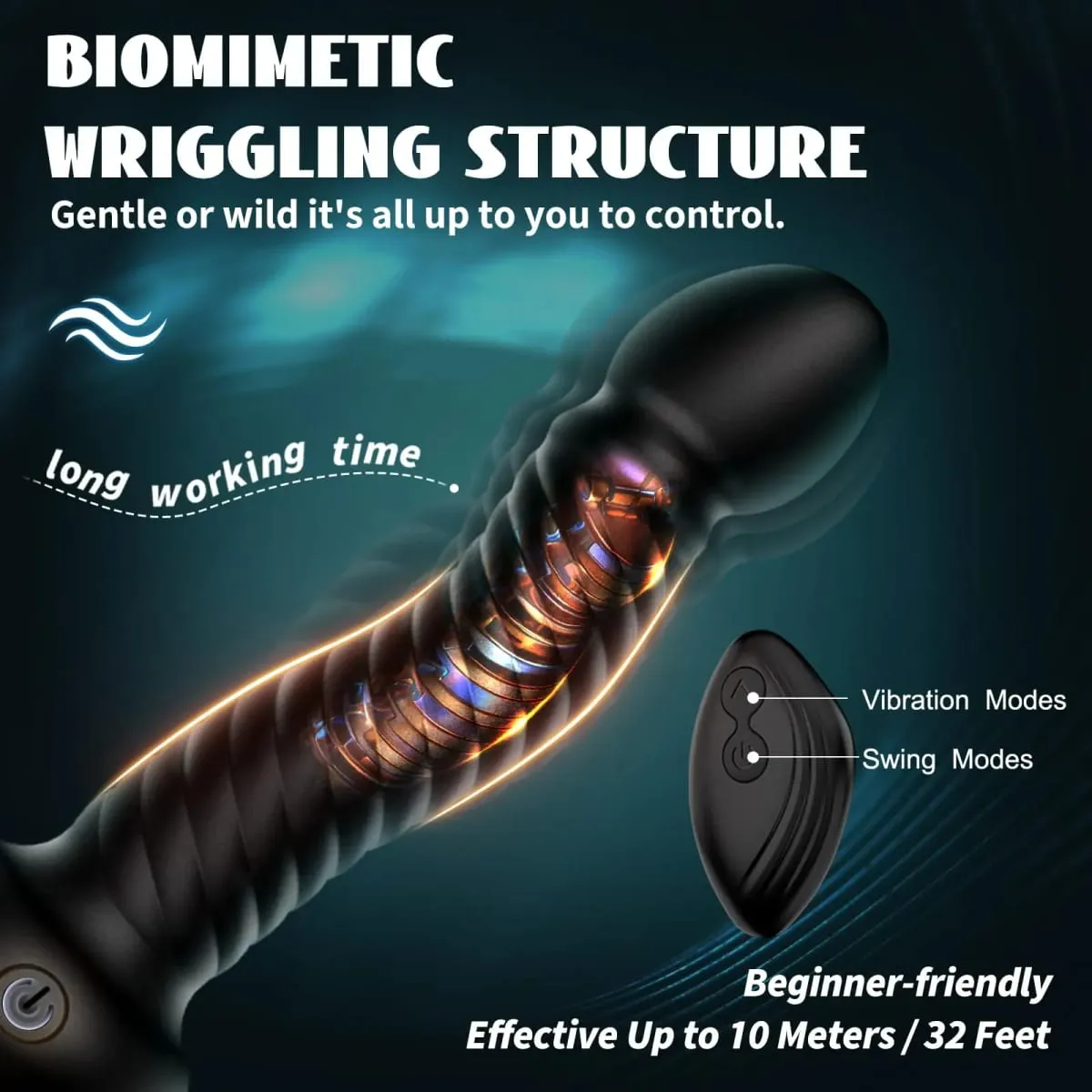 Vibrador anal contorcido, massageador de próstata masculino, plug anal vibratório com controle remoto, brinquedos sexuais adultos para homens, mulheres gays