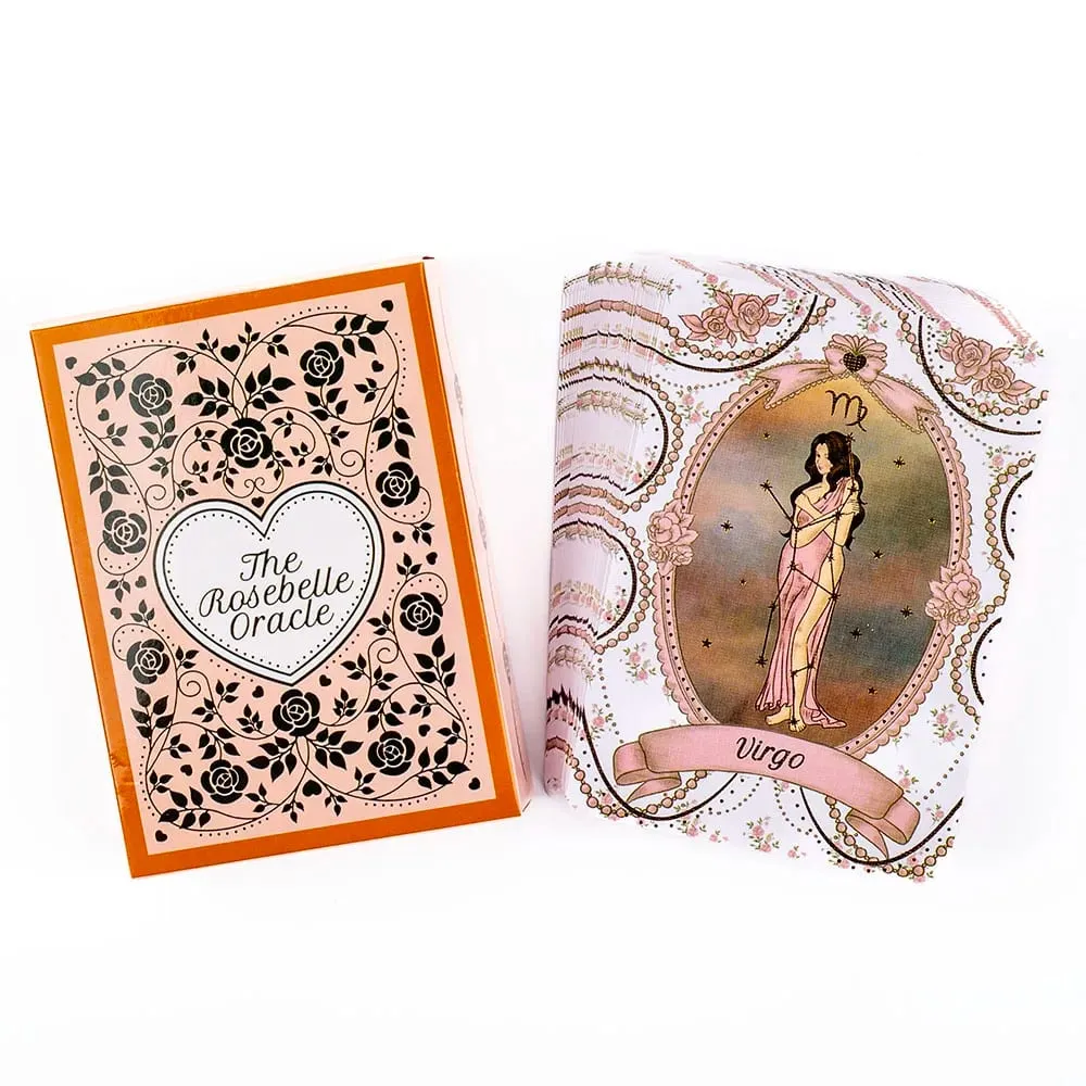 The Rosebelle Oracle cards A 65 Cards English Version Tarot Deck Divination Party Divination Edition Deck Board Playing Games