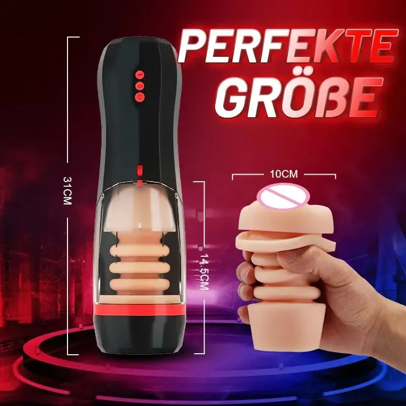 Fully Automatic Retractable Male Masturbator Pocket Pussy Vaginal Anal Vibrator Aircraft Cup Adult Sex Toys For Men — image 4