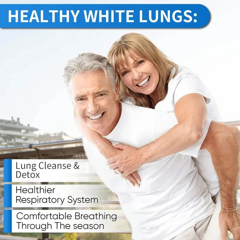 White Lung Capsules - Lung Cleanse & Detox Support Lung Health. Supports Respiratory Health