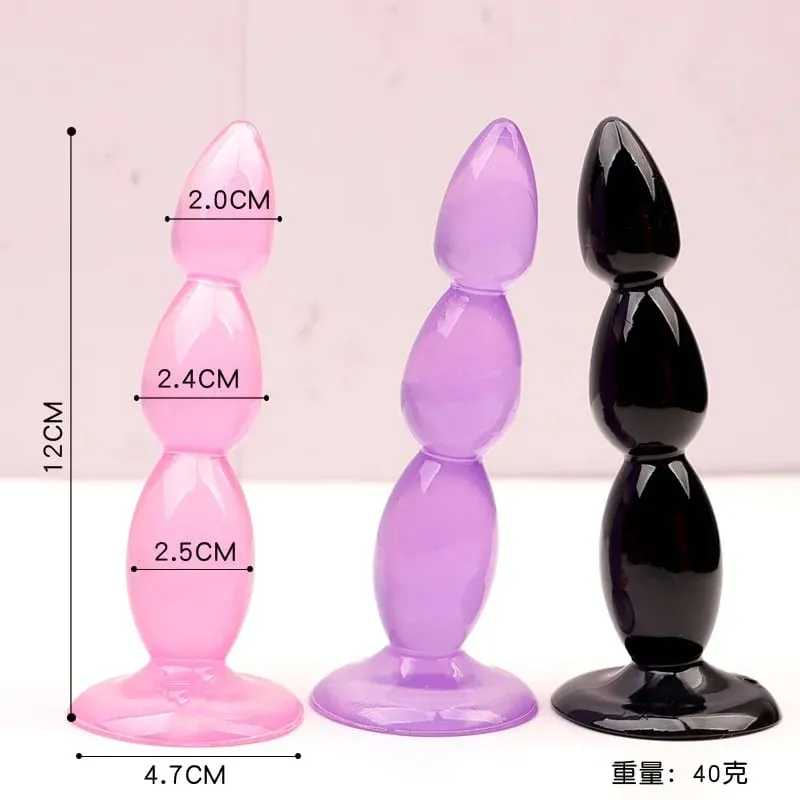 1pc butt plug vibrador bunda massagem de próstata unisex sexy rolha tpe anal plugues contas adulto brinquedo sexo para homens mulheres adultos jogos