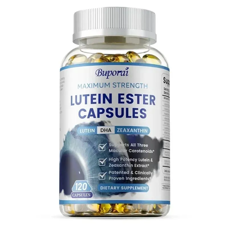 Cápsulas de éster de luteína - Apoiam a saúde ocular, mantêm a visão clara, aliviam a fadiga ocular, anti-oxidação, protegem contra os raios UV