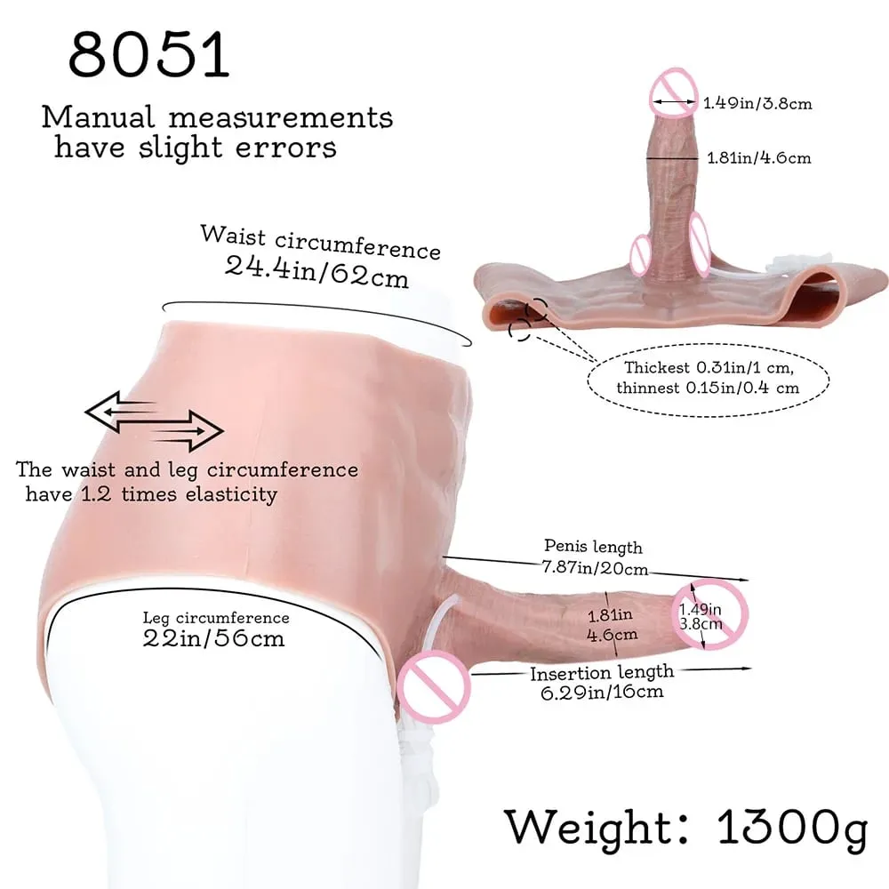 Silicone anal plug esguichando calcinha vibrador com músculos abdominais pênis sólido vaginal anal masturbador brinquedo sexual para o sexo feminino