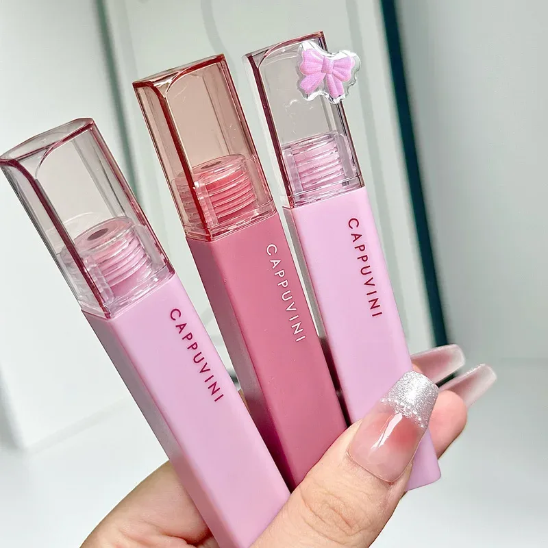 Silky Velvet Lip Gloss Matte Lip Mud Waterproof Non-Stick Cup Lip Glaze Smudge Proof Not Fade Liquid Lipstick Korean Makeup