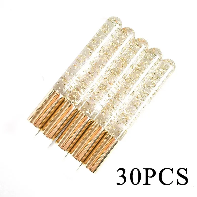 30/50/100 pçs escovas de limpeza de cílios para extensões de cílios glitter lash shampoo escovas nariz poros limpeza ferramentas de maquiagem
