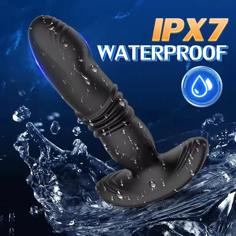 Plugue anal com controle remoto, vibrador telescópico, plugue anal, estimulador de masturbação, penetração vaginal, vibração anal, homens e mulheres