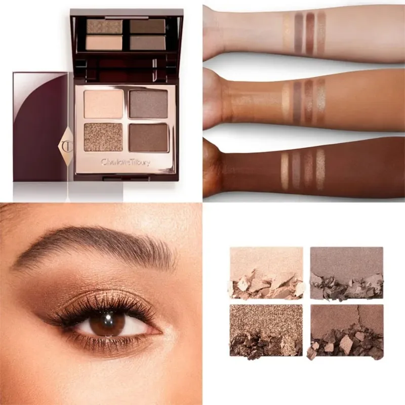 Charlotte Tilbury Hollywood Flawless Liquid Highlighter hidrata a pele Paleta luxuosa com acabamentos metálicos brilhantes e acetinados