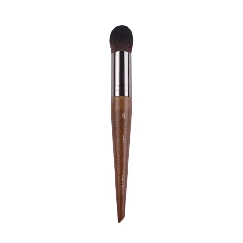 1pc mf pincéis de maquiagem de madeira natural macio pó fundação corretivo compõem escova blush sombra de cabelo sintético ferramentas de alta qualidade