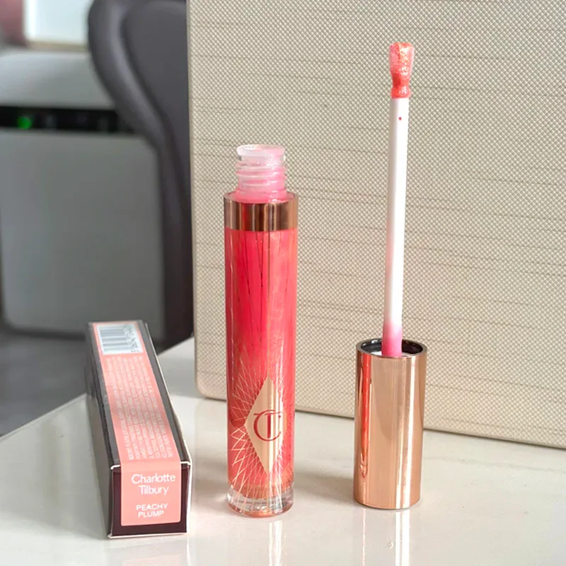 Charlotte Jelly Lip Gloss Alto Brilho Hidratante Volumizante Vitamina E para Uso Diário Gloss Bálsamo Natural Tilbury Cosméticos