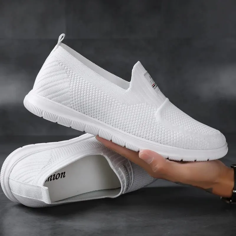 Men Sneakers Elevator Shoes Height Increase Shoes Height Increase Insole 5CM Heightening Sport Black White Casual Loafer Fashion — image 5